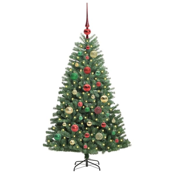 Plast Hingad Julgran Grön 120 cm PVC och metall