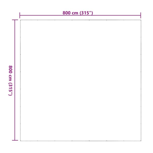 Tarpulin Transparent 8 x 8 m PVC