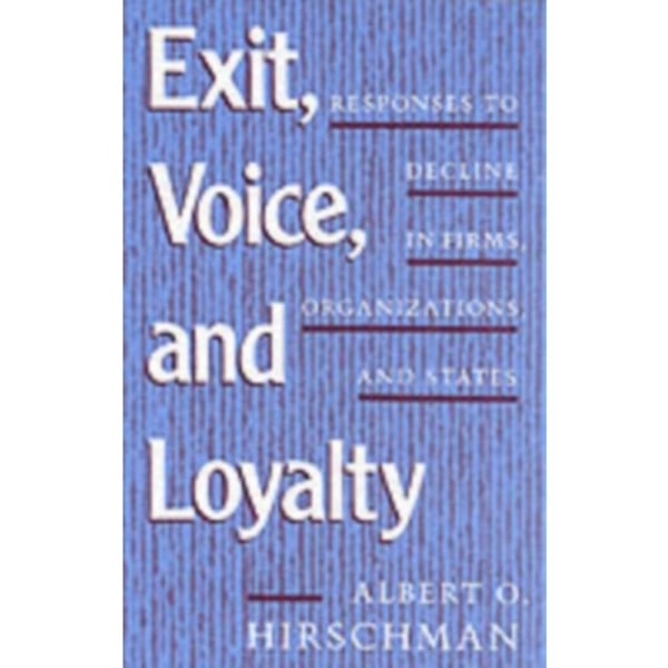 Exit, Voice, and Loyalty (häftad, eng)