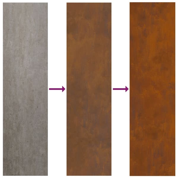 Eldstad Brun 100 x 100 x 28 cm Väderbeständig stål