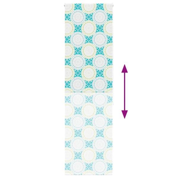 Rullgardin för dusch 80x240 cm tyg bredd 76 cm