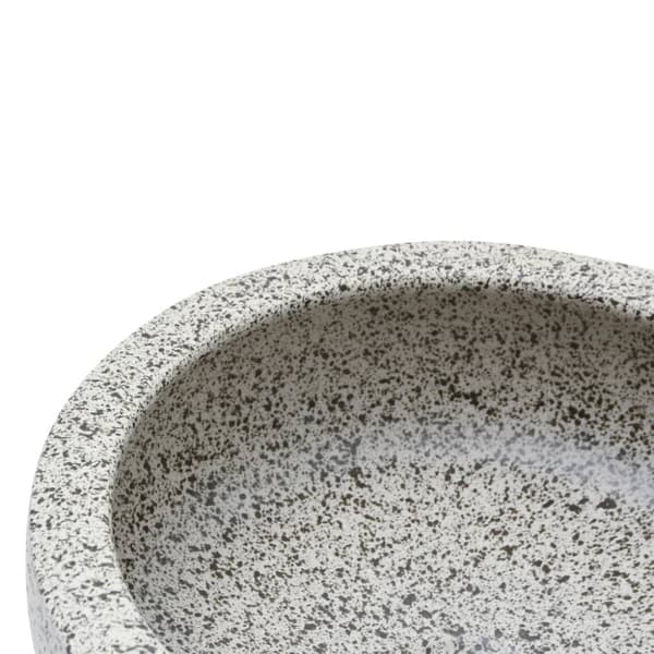 Handfat grå rund Φ41x14 cm keramik