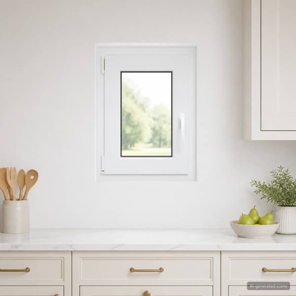 Källarfönster RISOR 50 x 60 cm PVC och glas