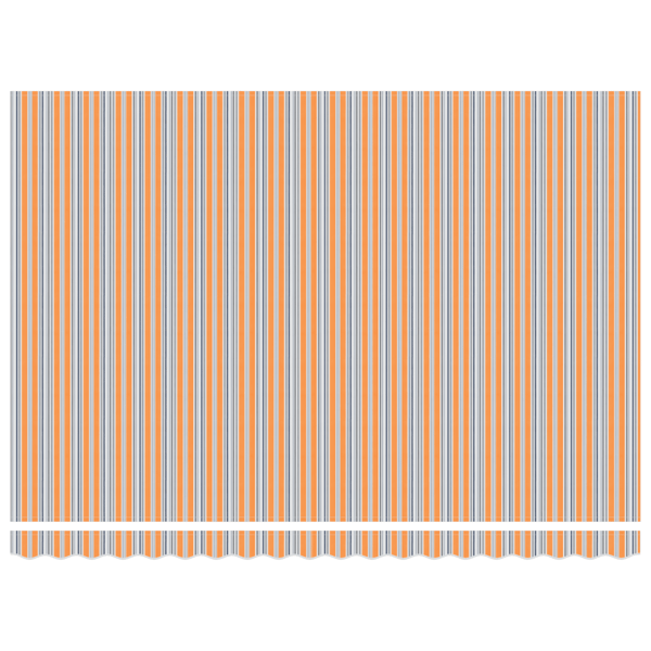 Utfällbar markis Flerfärgsdesign 450 ×350 cm tyg