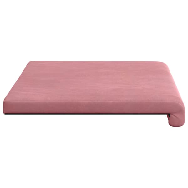 Bänk kudde Sammet (V) Rosa Djup 35 cm