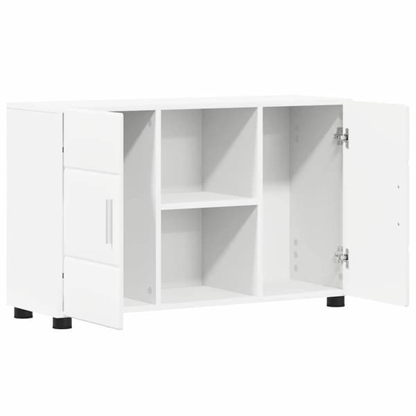 Sideboard FLORIN 88,5 x 30,5 x 55,5 cm Vit Konstruerat trä