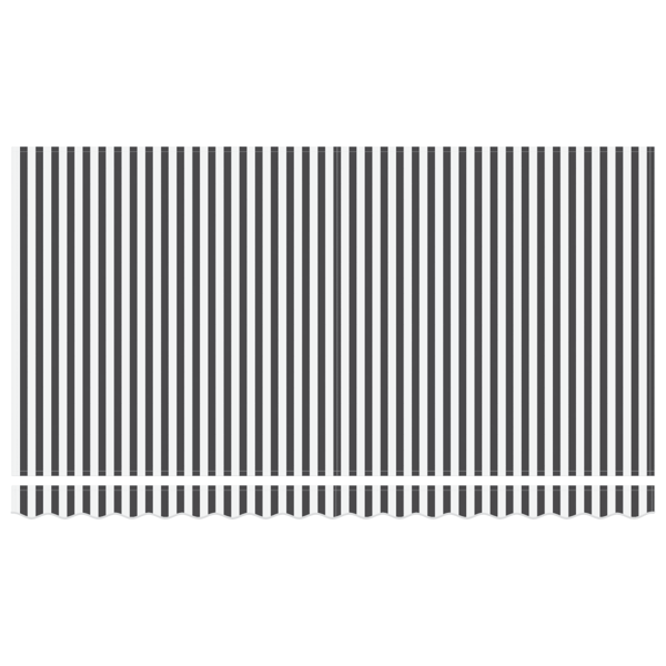 Utfällbar markis Antracit 400 x 200 cm tyg