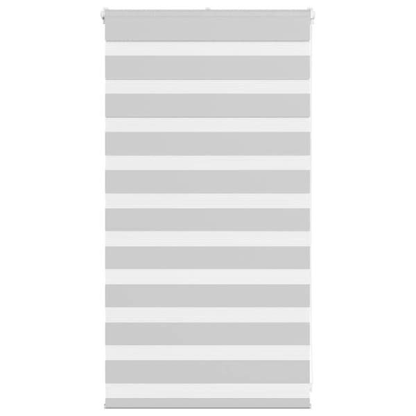 Rullgardin zebra ljusgrå 80x100 cm tyg bredd 75,9 cm polyester