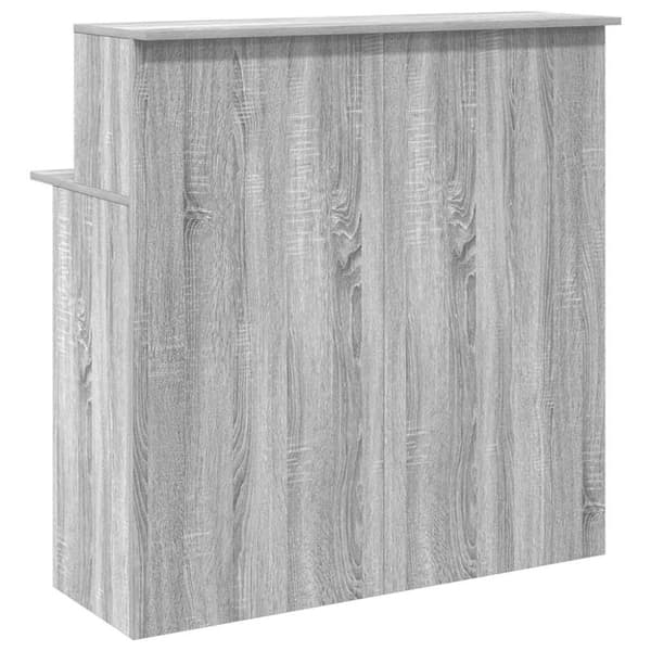 Receptionsdisk grå sonoma 100x50x103,5 cm konstruerat trä