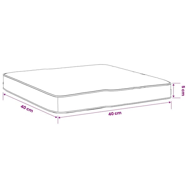 4-delade Sittdynor VUGHT 4 st 100% Polyester Gräddvit