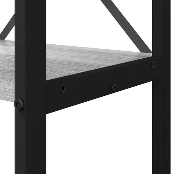 Hyllsystem Grå sonoma 60 x 30 x 155 cm Konstruerat trä