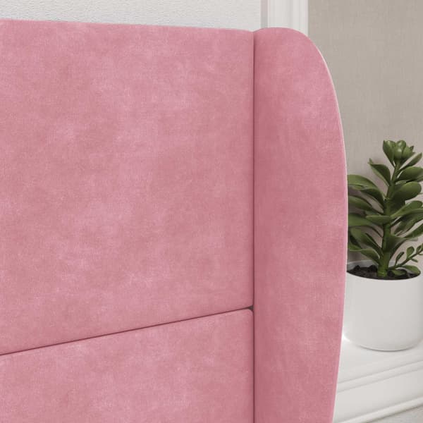 Sänggavel Öra Rosa 80 x 23 x 6 cm Sammet