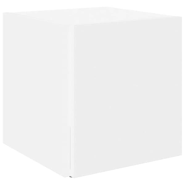 Sidobord vit 33x33x34,5 cm konstruerat trä