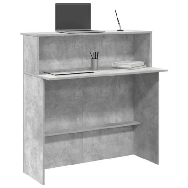 Receptionsdisk betonggrå 100x50x103,5 cm konstruerat trä