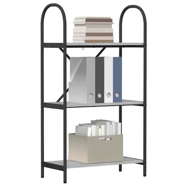 Hyllsystem Grå Sonoma 60 x 30 x 109 cm Konstruerat trä