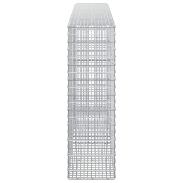 Gabion med 3,5 mm tråd och 5x2,5 cm nät 250x30x100 cm