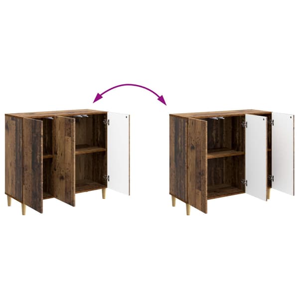 Sideboard Gammalt trä 89 x 34,5 x 80 cm Konstruerat trä