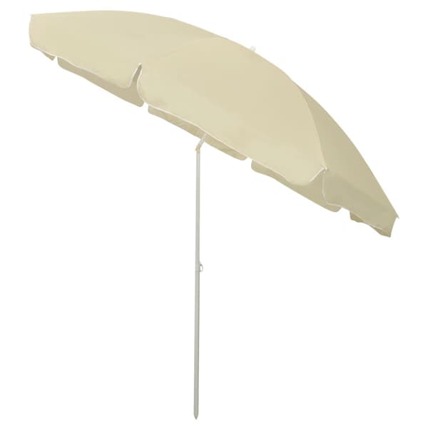 Strandparasoll sandgul 300 cm