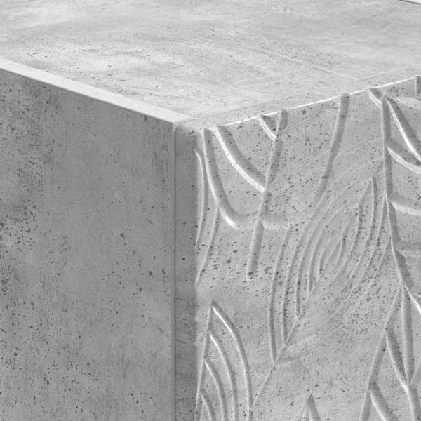 Väggmonterad sidobord Betonggrå 87,5 x 34,5 x 17 cm