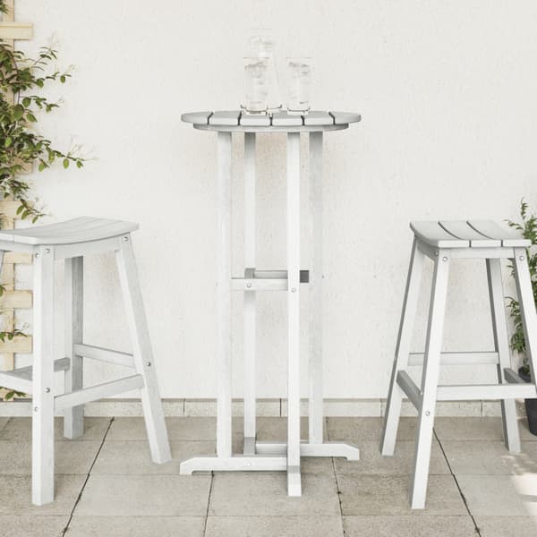 Barbord Vit 55 x 55 x 107 cm polyeten