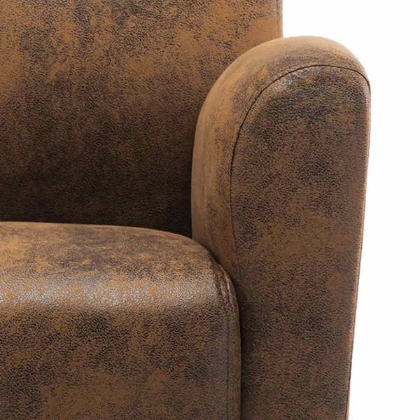 Soffa brun 70x69x72 cm konstläder