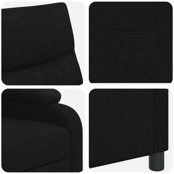 Recliner Svart Tyg