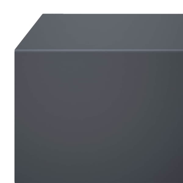 Topprofil för rabattkant 2 st 100 x 20 x 5 cm Stål Antracit
