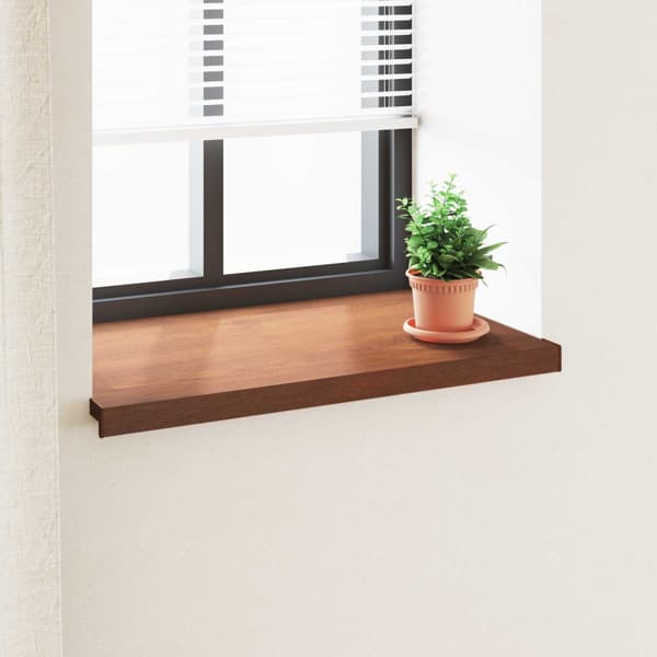 Fönsterbräda Brun trä 100 x 50 x 4,5 cm PVC