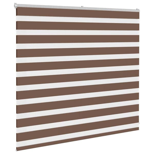 Rullgardin zebra brun 165x100 cm tyg bredd 160,9 cm polyester