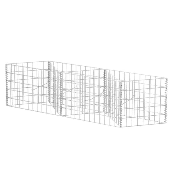 Gabionkorg galvaniserat stål 120x30x50 cm