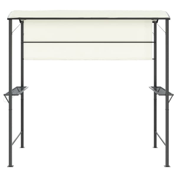 Paviljong med tak 220x110x200 cm gräddvit