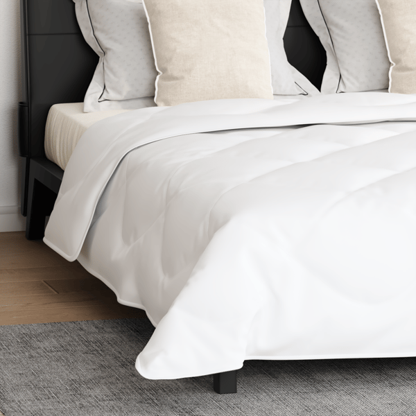 All-säsong Duvet med kudde 3 pcs Vit Mikrofiber