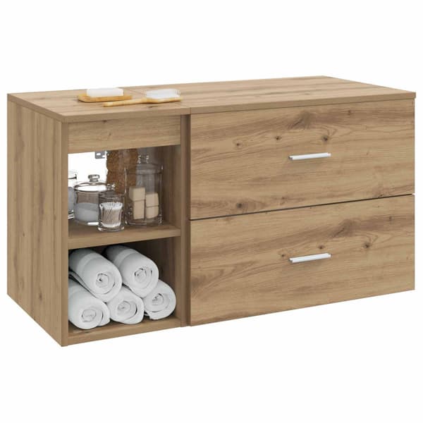 Badrumsmöbelset 2 pcs Artisan-ek Konstruerat trä
