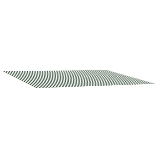 Markisväv Grön och Vit 600 × 350 cm Polyester