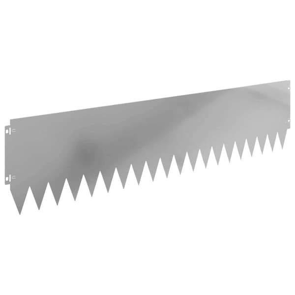 Kant för gräsmatta 20 pcs 103 x 25 cm Stål Silver