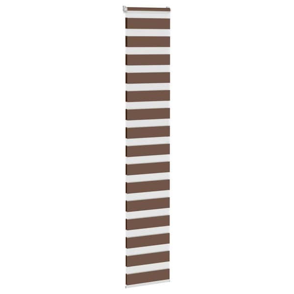 Rullgardin zebra brun 40x200 cm tyg bredd 35,9 cm polyester