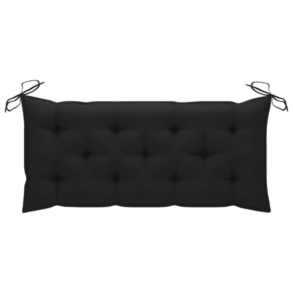 Trädgårdsbänk med dyna 120 cm bambu