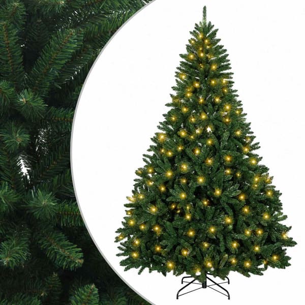 Plast Hingad Julgran 180 cm 300 LED-lampor Varmvit