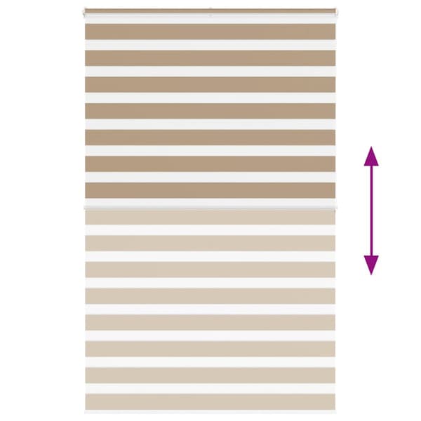 Rullgardin zebra 145x200 cm tyg bredd 140,9 cm polyester