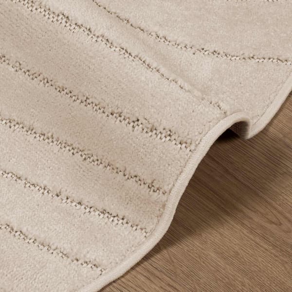 Områdesmattor Rund PALMERAS Beige Ø 120 CM Polyester
