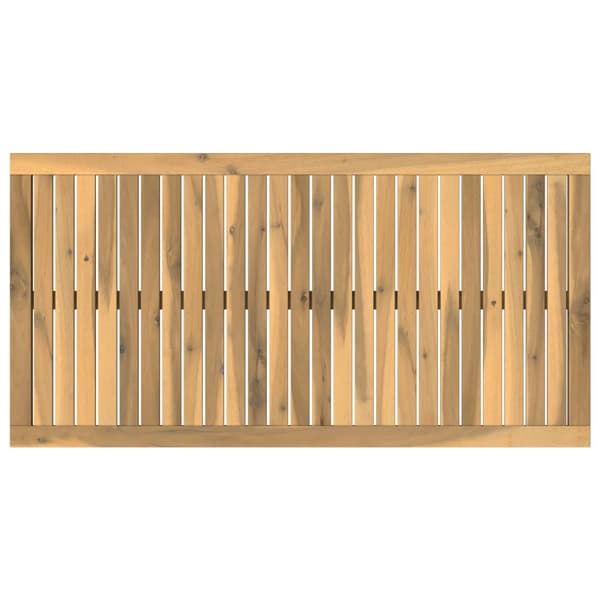 Bordsskiva 108,5 x 55 x 2 cm Rektangulär Massivt Akaciaträ Vit
