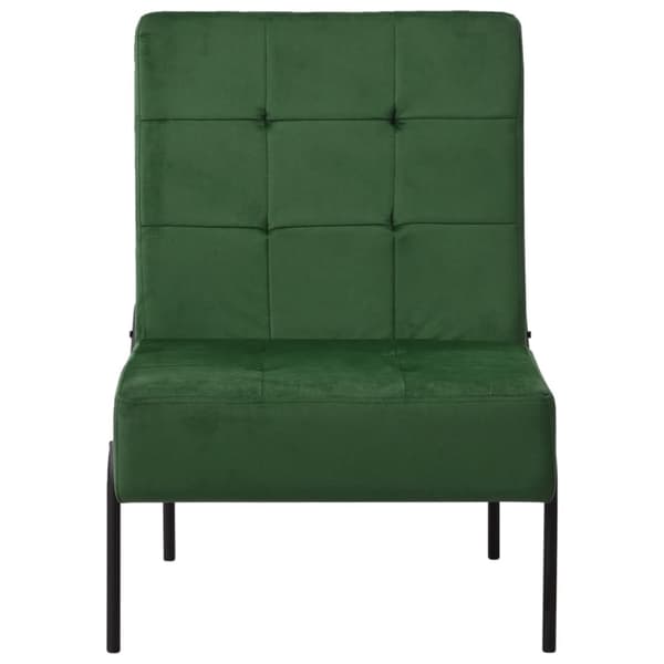 Avkopplingsstol 65x79x87 cm mörkgrön sammet