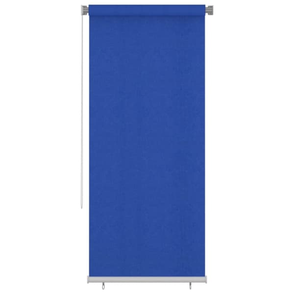 Rullgardin utomhus 100 x 230 cm blå HDPE