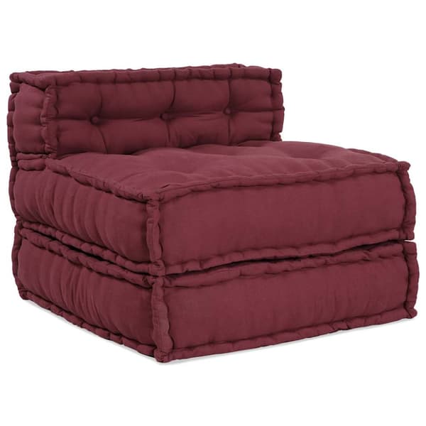 Modulär soffa rödbrun 70x70x54 tyg