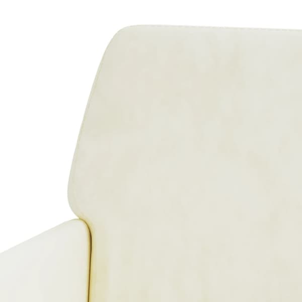 Bänk gräddvit 108x79x79 cm sammet