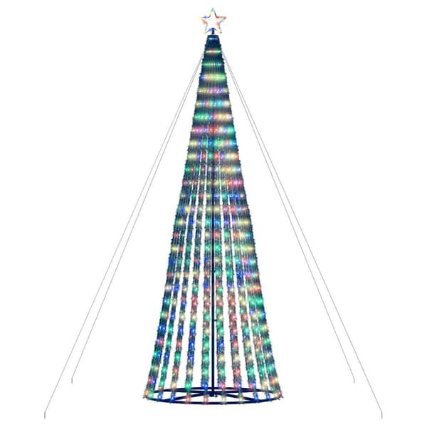 LED julgran 1028 LEDs flerfärgad 403 cm