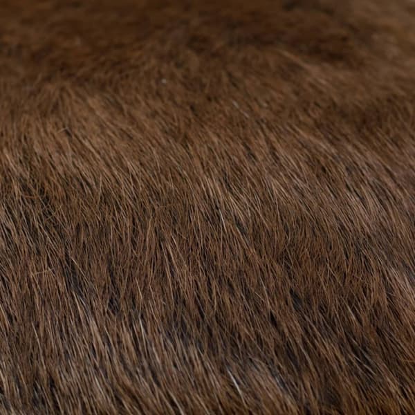 Pall getskinnsläder och massiv teak