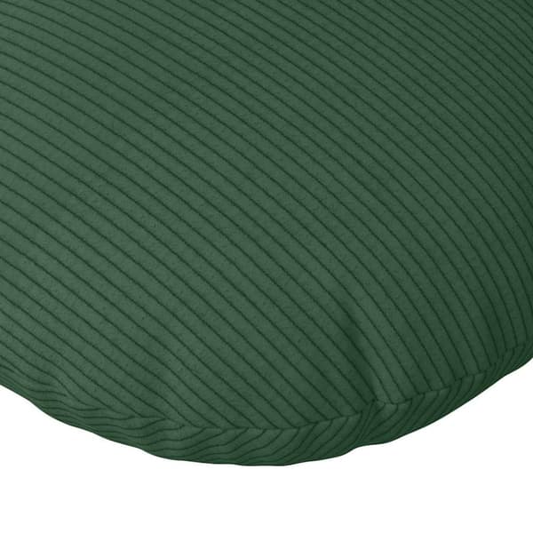 Sittkuddar 2 pcs Mörkgrön Ø60 x 21 cm Kordread tyg