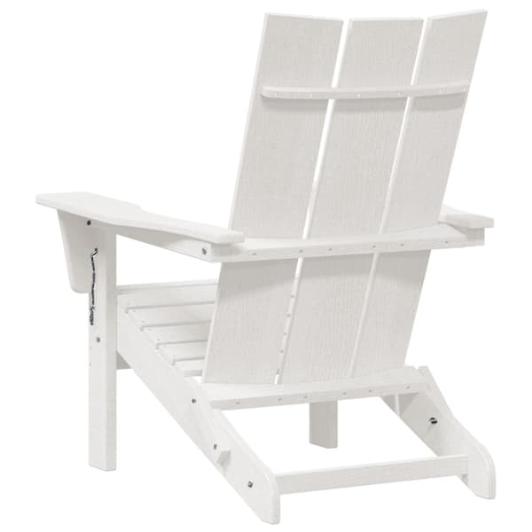 Trädgård Stol 2 pcs Vit 80,5 x 74,5 x 92 cm polyeten