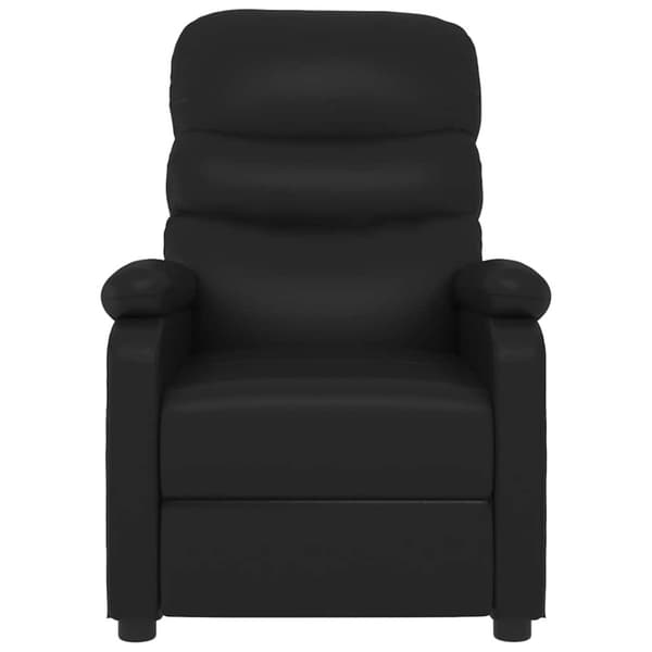 Massagefåtölj svart konstläder